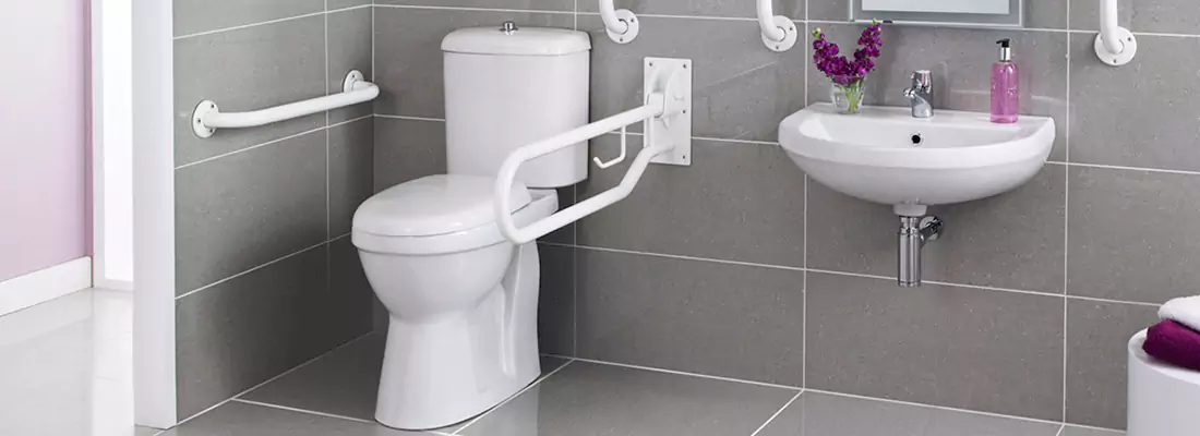 Modern Handicap Bathroom Solutions with Safety Features in Aventura, FL