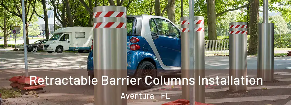  Retractable Barrier Columns Installation Aventura - FL